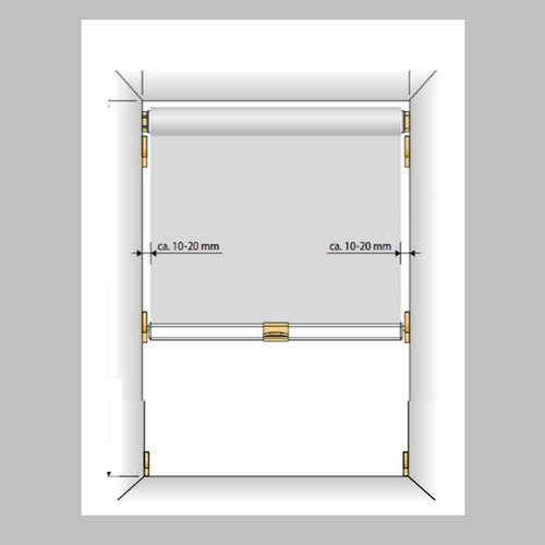 Rückläufer! BRAAS  ATELIER Thermo-Verdunkelungs-Rollo 107 x 99 cm