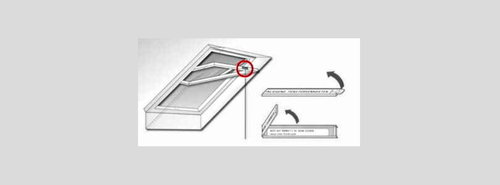 ROTO 410-419 Thermo-Plissee, halbtransparent, naturweiss