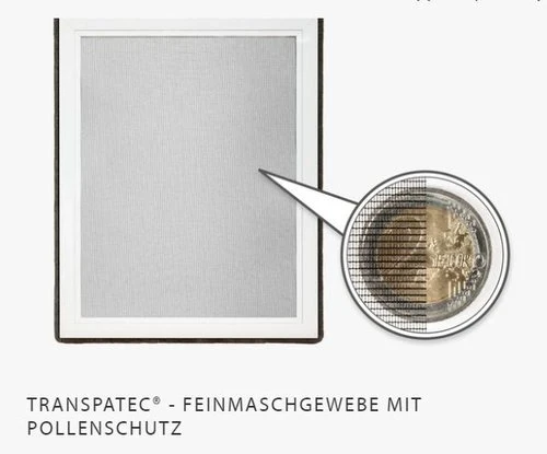 TRANSPATEC Pollenschutzrollo für  Dachfenster, Maßanfertigung