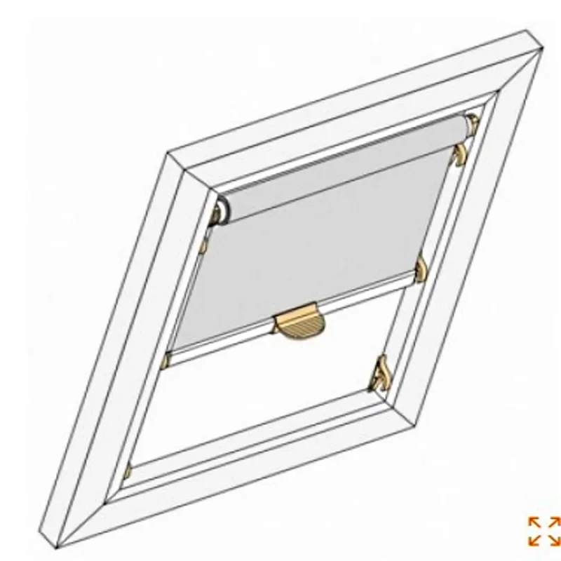 BRAAS BA/DA Thermo-Verdunkelungsrollo, beige