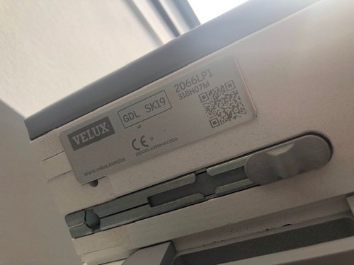 VELUX Typenschild
