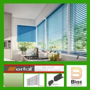 BLISS Smart Blinds, erfal Alu-Jalousie Basic Line, blassgrün