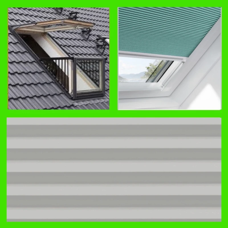 GDL PK19 u. P19 Thermo-Plissee für VELUX Cabrio  HELLGRAU