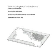 Lichtschachtabdeckung ELSA  Neher, begehbar,  Maßanfertigung