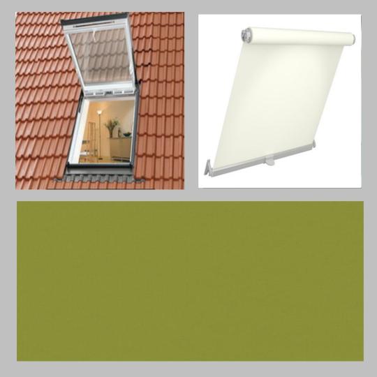 MEETH Dachfenster Typ MS Thermo-Verdunkelungs-Rollo  OLIVE