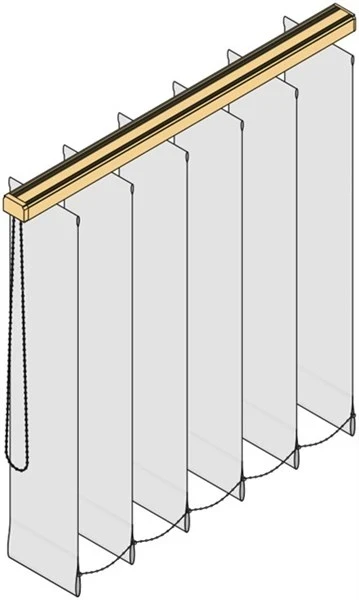 Monomatic Thermo-Lamellenvorhang BANFF, Maßanfertigung