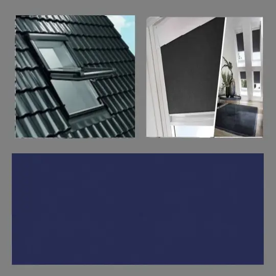 ROTO Q4 Alutherm-Verdunkelungsrollo BLAU