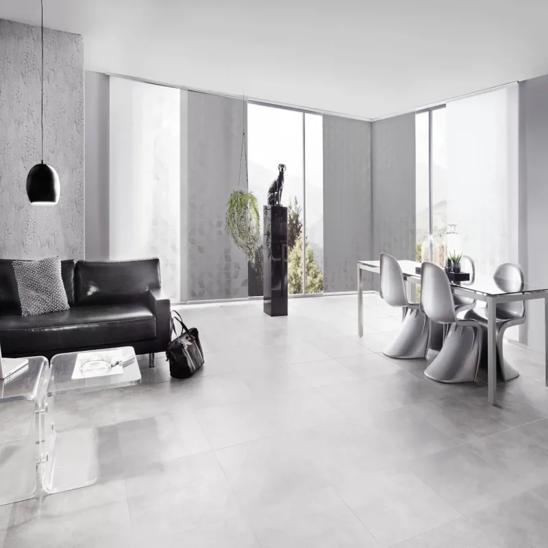 Schiebegardine-Flächenvorhang  HEIDE, Maßanfertigung