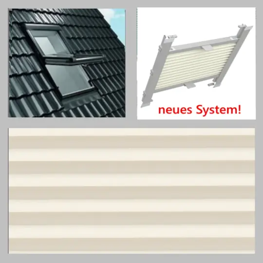 VELUX GGU_GHU_GIU_GTU - Thermo-Plissee WEISS