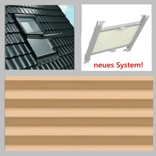 VELUX GGU_GHU_GIU_GTU - Thermo-Plissee BEIGE
