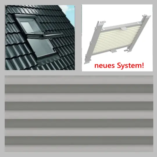 VELUX GGU_GHU_GIU_GTU - Thermo-Plissee GRAUU