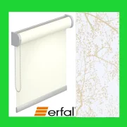 erfal® Design-Rollo BAGDAD vormontiert auf Trägerprofil -  CREME