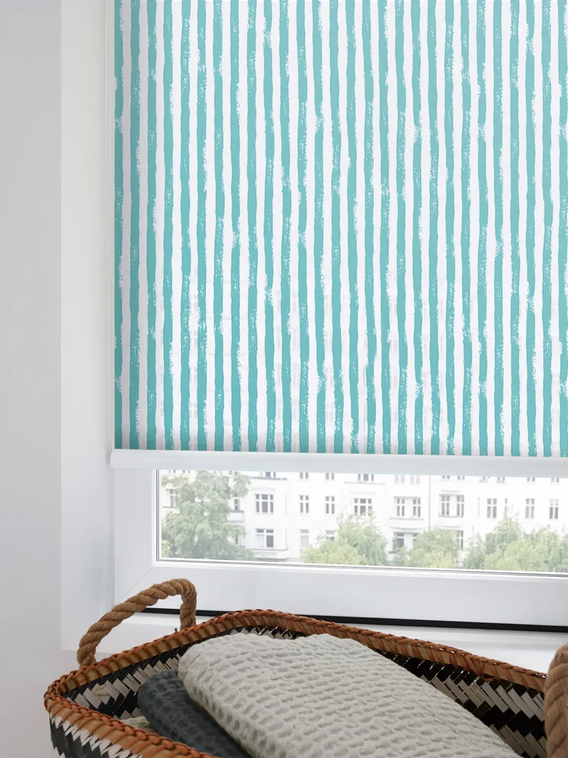 erfal® Design-Rollo CARACAS - vormontiert auf Trägerprofil - Kettenzug