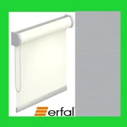 erfal® Design-Rollo CONSENZA grau - vormontiert auf Trägerprofil
