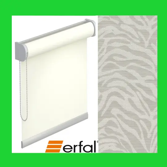 erfal® Design-Rollo JEREZ - vormontiert auf Trägerprofil - BEIGE