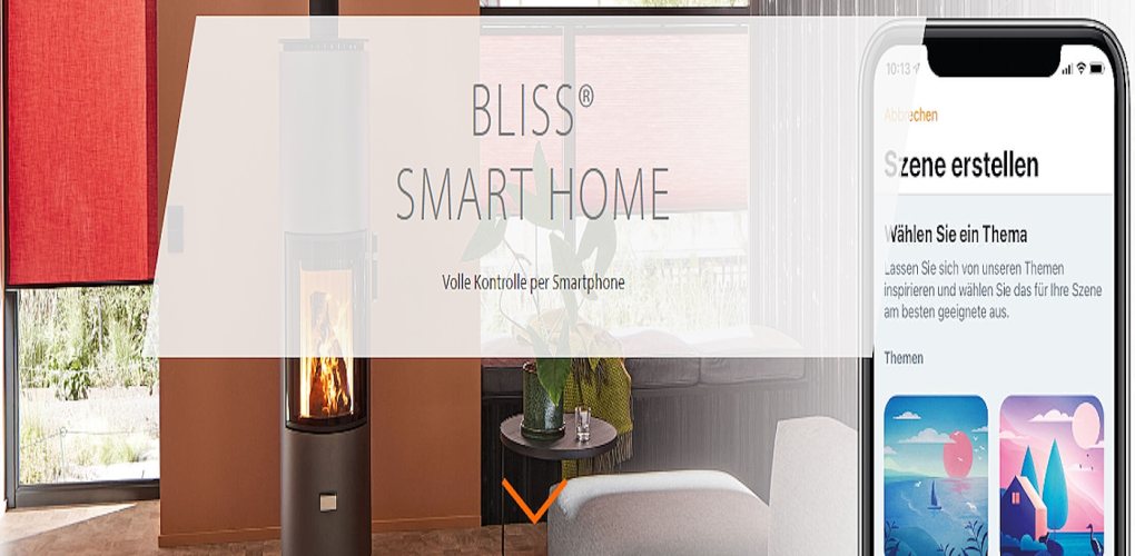 Smarte Rollos mit Bliss Bluetooth